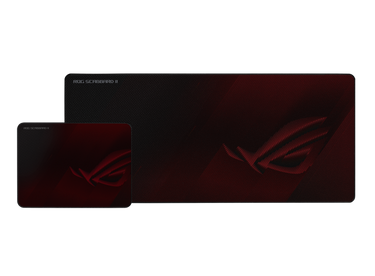 ASUS ROG SCABBARD II Gaming Mouse Pad, Medium 360x260mm + Extended 900x400mm Size, Water/Oil/Dust Respellent, Anti-Fray, Soft Cloth With Rubber Base